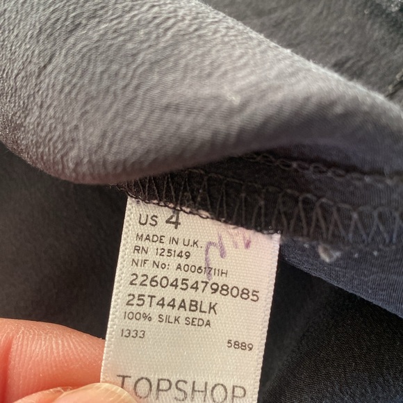 Topshop Boutique 100% Silk Blouse - Picture 8 of 8
